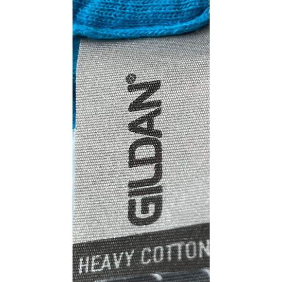 GILDAN "SCRUB SQUAD" SHORT SLV COTTON T-SHIRT, MENS, L, BLUE-MULTICOLOR GRAPHICS - Picture 10 of 11